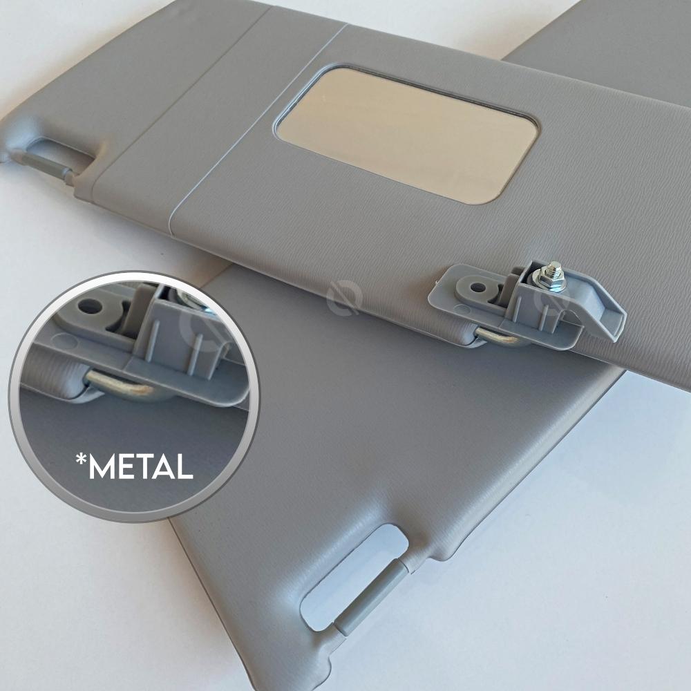 Солнцезащитный козырек для Fiat Panda, левый и правый, серый зонтик с зеркалом, 2 шт., солнцезащитный козырек для Fiat Panda 169 MK2 735362729 735362730