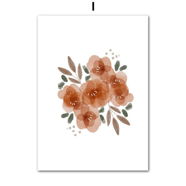 Бохо Бабочка Цветок Кролик Яблоко Гриб Детская Настенная Живопись Холст Картины Постеры и Принты Настенные Картины Декор Детской Комнаты Без Рамки