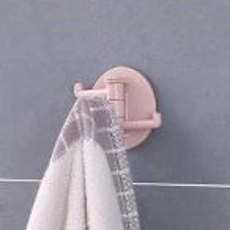 Ванная комната Бесследный вращающийся тройной крючок Прочный крючок для полотенец Кухонная плитка Без проколов 3 Ветвь Клей 3 Крюк для захвата