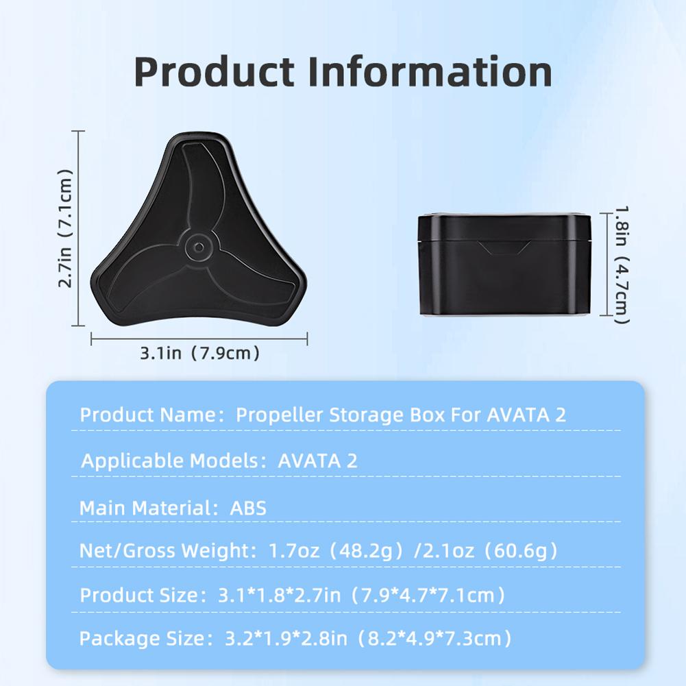 3032S пропеллеры для DJI Avata 2 Drone Props Blade Light Weight Wing Fan Propeller Storage Box For DJI Avata2 Drone Accessories