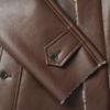 Edwardmax Vegan Leather Single Raglan Coat