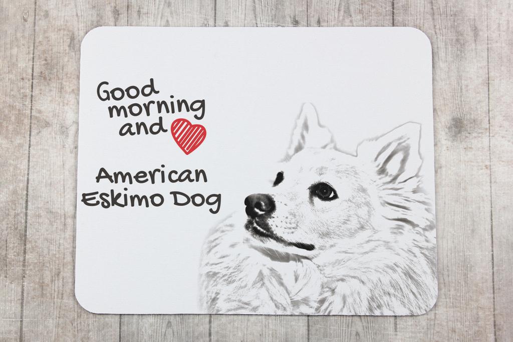American Eskimo Dog, American Spitz – Mouse pad with print, personalized dog-themed mouse pad | Art-Dog
