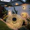 Warm Wall Light Metal Home Garden Night Light New LED Solar Light  Outdoor Lawn Courtyard