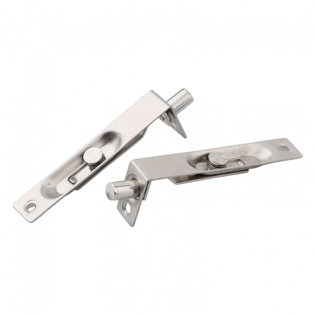 2 Pack 4 Inch Door Flush Bolt Stainless Steel Security Door Concealed