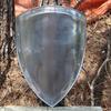 14th Century Heater Shield - Functional 18 Gauge Steel Medieval Historical Replica Blank Shield Knight Costume Prop Accessory
