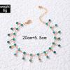 Rhinestones Tassel Anklets for Women Summer Beach Accessories Bohemia Bracelet On Foot Fashion Simple Jewelry