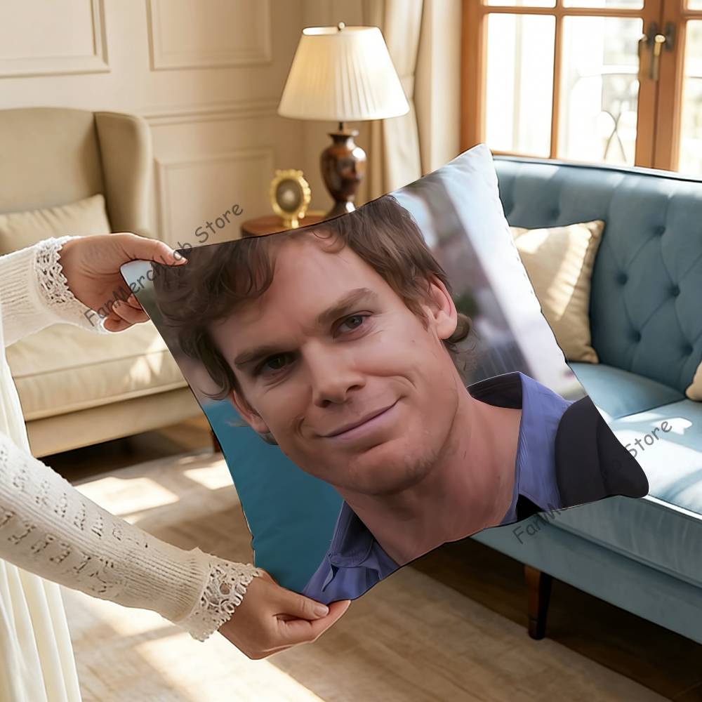 DDexter Morgan Pillowcase Pillowslip Cushion Plush Boys Girls Cartoon Anime Kawaii Decoration Kids Birthday Cute Gifts