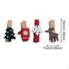 100 шт. рождественские деревянные зажимы, фотодисплей мини декоративные картинки примечание