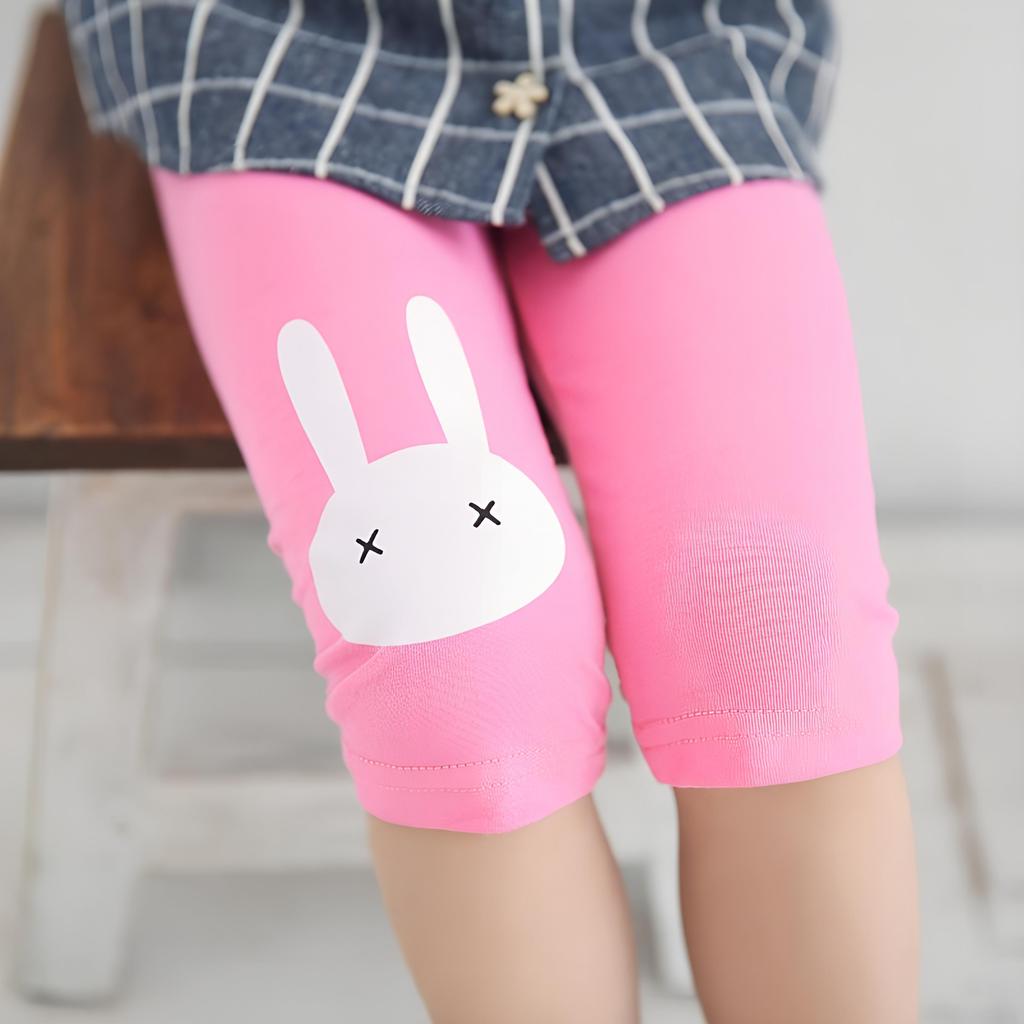 Летние леггинсы для девочек, детские брюки до колена, леггинсы, брюки, эластичные хлопковые детские капри ярких цветов, узкие брюки для девочек