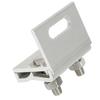 1Pcs Silver Solar Panel Clamp Anodized Photovoltaic Fixing Clip  for Off Grid Solar Power System
