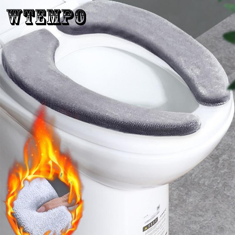 Thickened Large French Velvet Toilet Pad Soft Washer Four Seasons Universal Sticker Waterproof