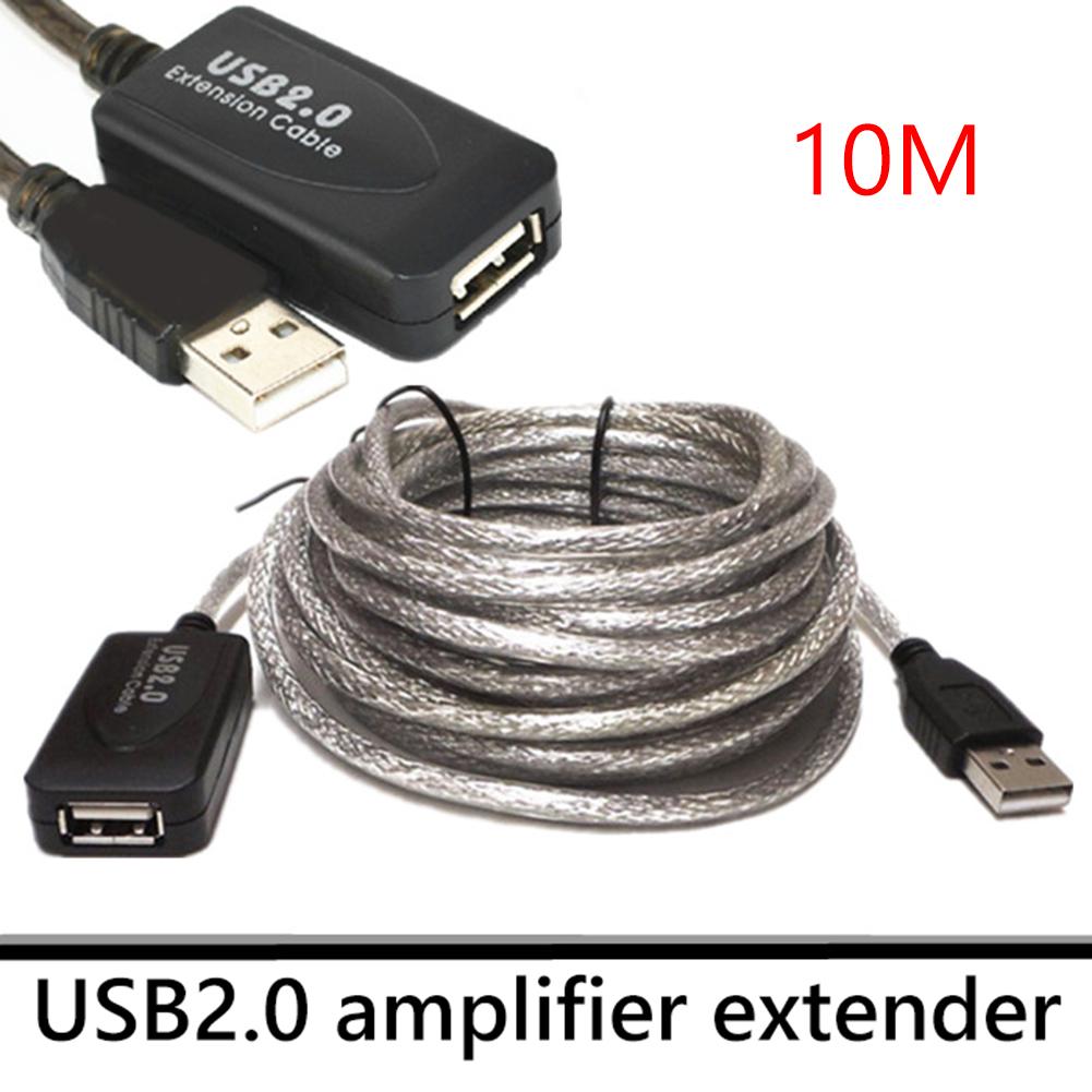 USB 2.0 Удлинительный кабель Папа-Мама Активный репитер Сетевая карта Удлинитель Кабель Усиление сигнала USB