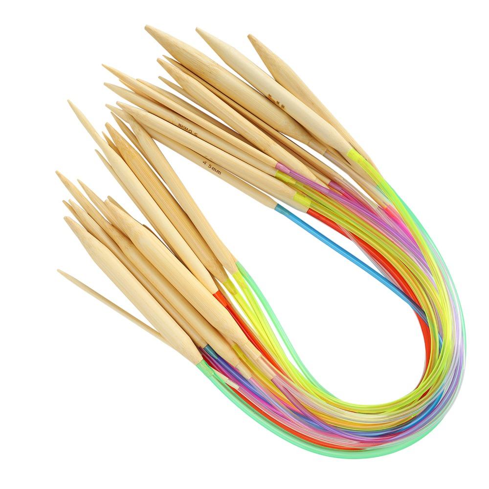 18pcs Wood Double Point Knitting Needles 2mm - 10mm Sizes Knitting Tool Set Knitting Projects