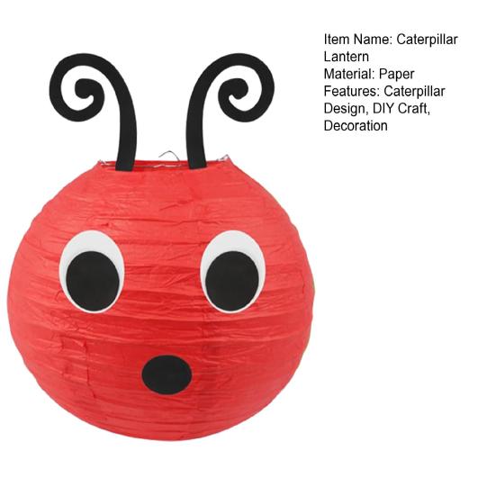 Гусеница бумажные фонарики потолочные подвесные фонарики украшения с глазами и ртом для школьного класса день рождения декор