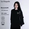 Женская свободная хлопковая футболка с длинным рукавом La Chapelle