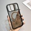 KEYSION Прозрачный магнитный чехол-подставка для линз MagSafe для iPhone 17 Pro Max Air TPU+PC Блокировка цвета Ударопрочный чехол для телефона