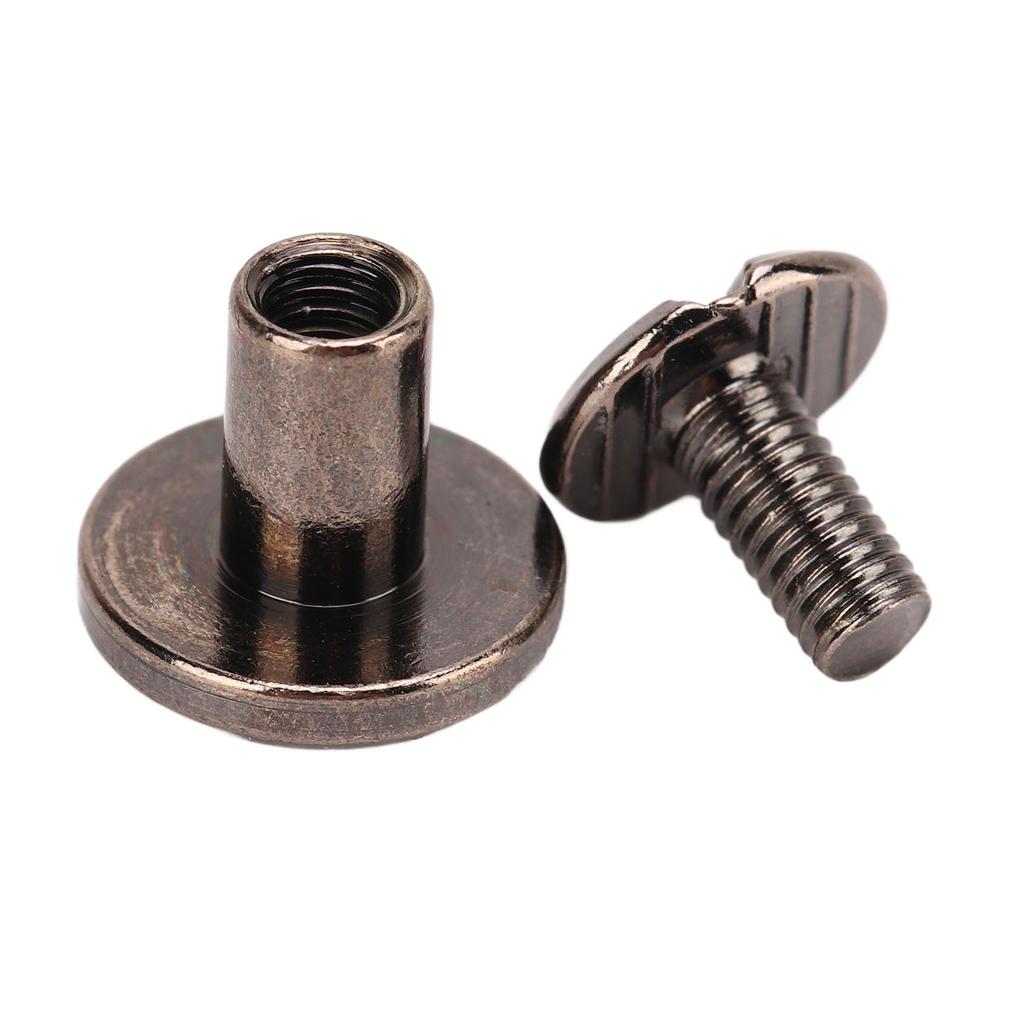 200 комплектов винтов Chicago 9,5x8 мм DIY равномерное покрытие латунные кожаные винты заклепки с круглой головкой медные