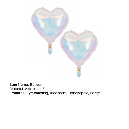 2 шт. переливающихся 4D воздушных шара, большой голографический фольгированный шар, радужный майларовый алюминиевый шар для украшения дня рождения, свадьбы, детского душа