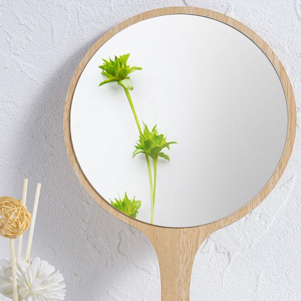 Portable Makeup Mirror with Handle Creative Cosmetic Mirror Gift Handheld Mirror  Makeup Use
