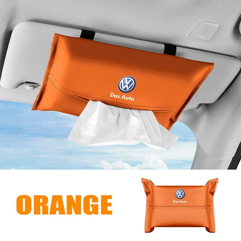 Для VOLKSWAGEN VW Автомобильная сумка-органайзер для салфеток на козырек, в подлокотник для Volkswagen Rline Passat Santana Touareg Tiguan Golf Bora Beet
