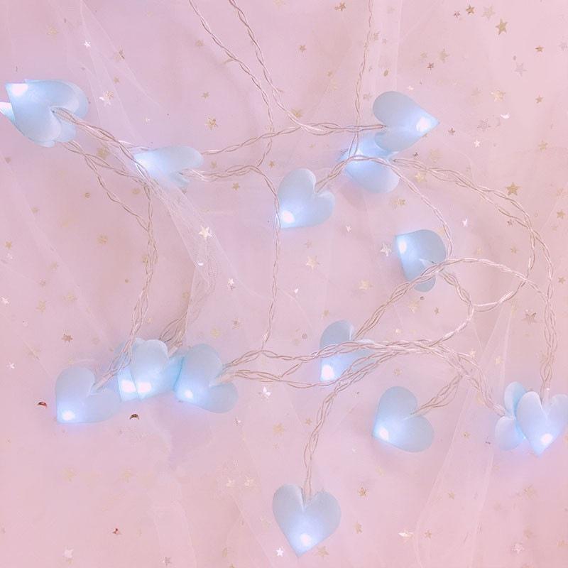10Led/20Led/30Led Любовь в форме сердца Батарея Светодиодная гирлянда Гирлянда Ночная лампа Рождество Weddi