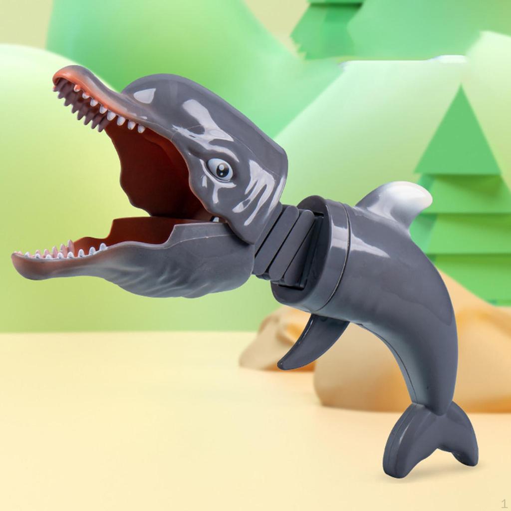 Dolphin Grabber Toy Hand Snapper Prank Eye Catching Reacher Tool Picker up for Classroom