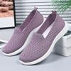 Shoes Women's Summer New Fly-woven Shoes Casual Single Shoes Shoes Soft-soled Breathable Middle-aged and Elderly Mother Shoes Women