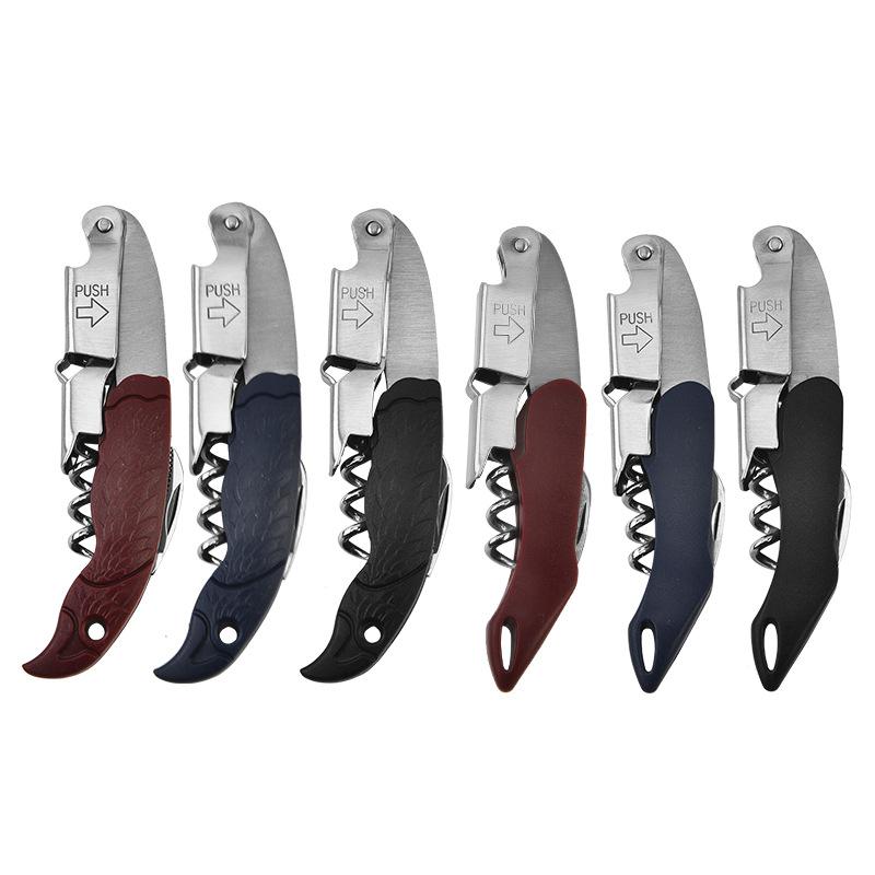 Многофункциональная открывалка для бутылок Креативная открывалка для бутылок пива и вина из нержавеющей стали Нож для вина из нержавеющей стали Открывалка для бутылок красного вина