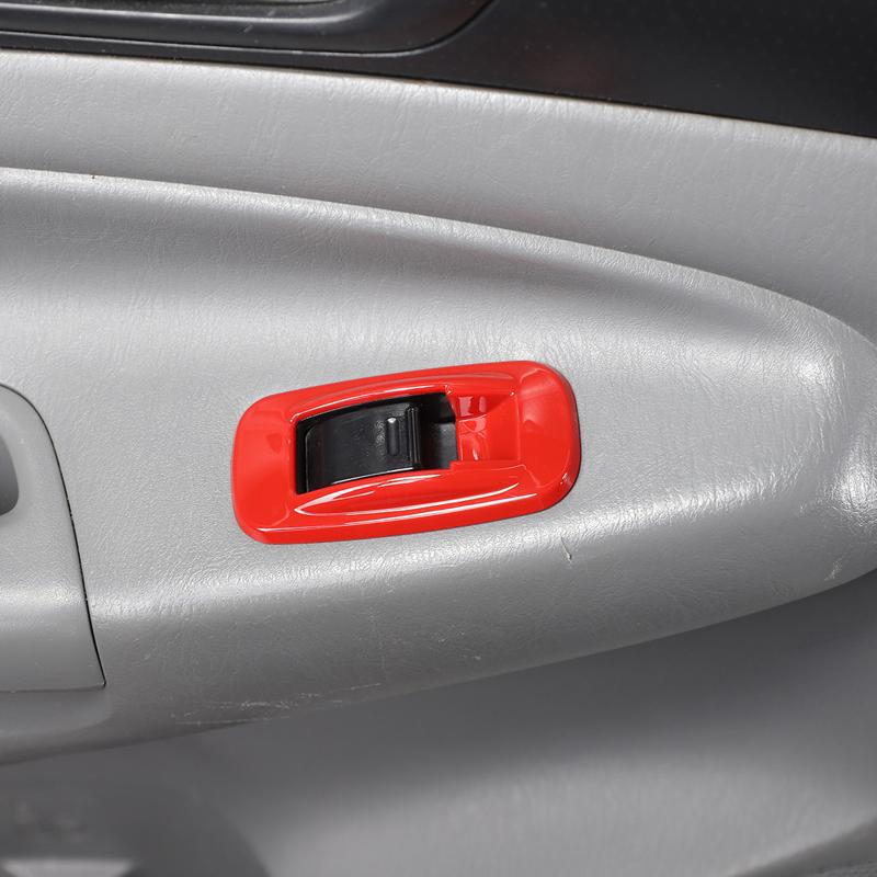 ABS Car Inner Door Glass Lift Button Frame Decorative Trim Sticker For Toyota Tacoma 2011-2015 Car Interior Accessories