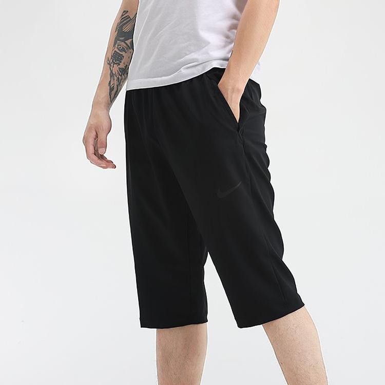 Nike Мужские тканые брюки средней длины Team, черные CU4956-010