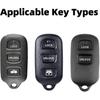 Чехол для брелока для Toyota, Аксессуары, Кейс для брелока, Брелок-ключница Совместимый с Toyota 1999 2000 2001 2002 2003 2004 2005 2006 2007 2008 2009 4Runner