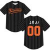 Joji Demons 00 Baseball Jersey Button Up Short Sleeve Summer Shirt Loose Casual Unisex Streetwear Hop Hop Design Graphic Merch