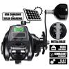 Digital Display  Electronic Fishing Reel Waterproof Bait Fishing Reel Suitable for Deep Sea Ice Fishing Catfish Solar Power + USB Charging Metal Base