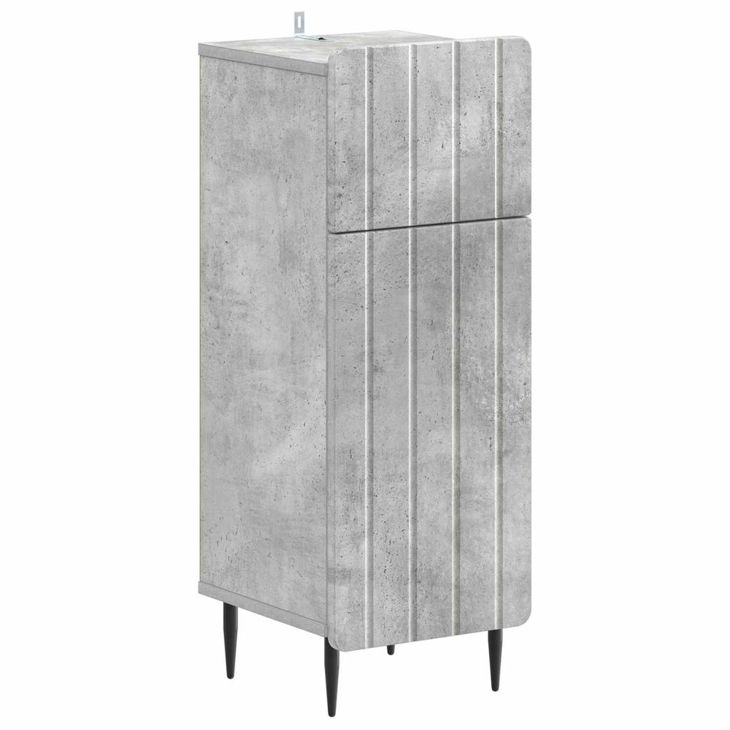 Bathroom Storage Cabinet ZWOLLE Concrete Grey