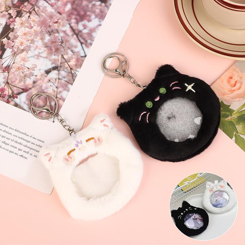 Милый держатель для фотокарточки с изображением кота, плюшевый значок-подвеска в виде коготка котенка, брелок для ключей, прозрачный значок, сумка Ita, товары, дисплей