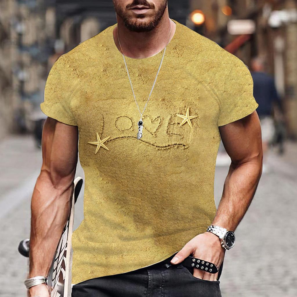 Футболки Lovers Hearr мужские летние футболки мужские уличные футболки с 3D-принтом модные топы с коротким рукавом и круглым вырезом