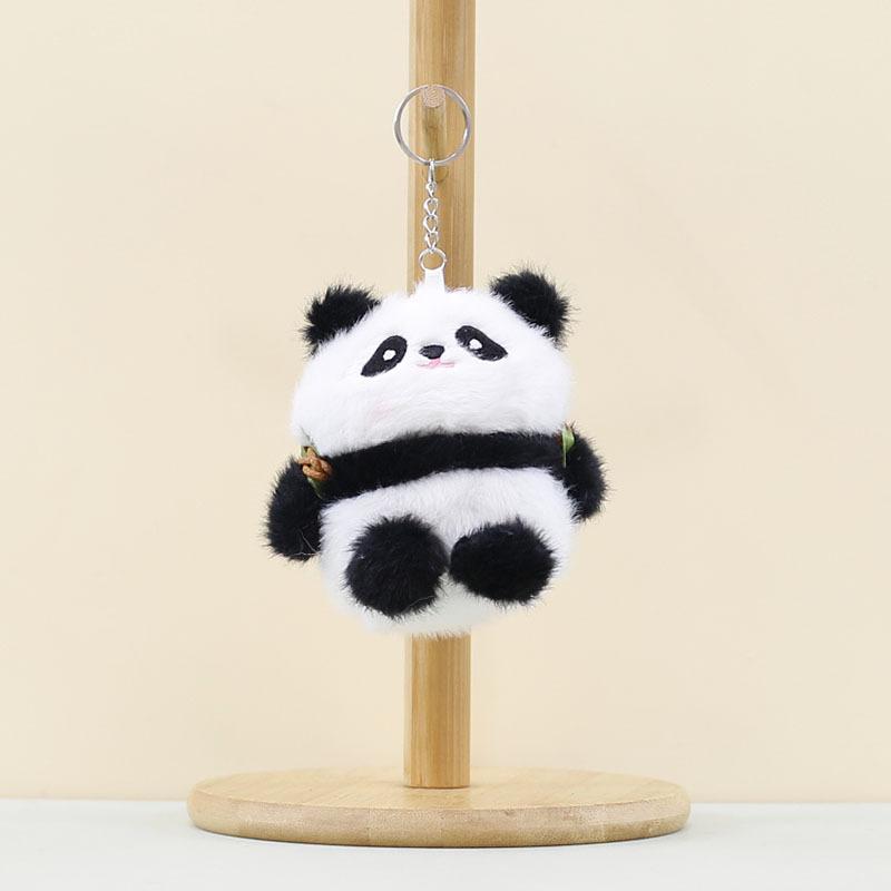 Очаровательный плюшевый брелок в виде панды, мягкий фруктовый кулон в виде панды для сумок