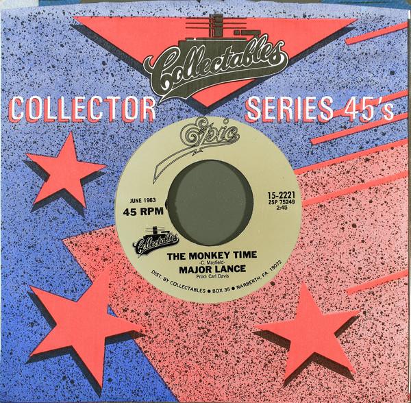 7-дюймовая пластинка MAJOR LANCE - Um, Um, Um, Um, Um, Um / The Monkey 152221 Epic, Collectab US Soul/Funk Б/у