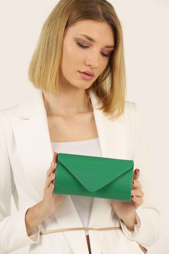 Women's Stylish and Useful Evening Dress Bag Yeşilsoft Leather Evening Dress Bag