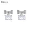 Женские серьги Lindon из медного сплава с цирконием, серьги-капли для женщин, подарки для свадебной вечеринки