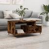 VidaXL Coffee Table Smoked Oak 90x49x45 Cm Engineered Wood 831017