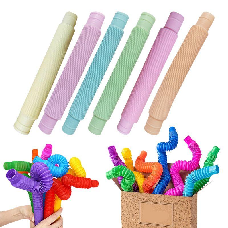 Развлекательные Сделай сам Поп-трубки Телескопические Меха Сенсорные Игрушки для Детей и Взрослых