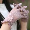 Элегантные Кружевные Перчатки - Женские Тонкие Кружевные Солнцезащитные Перчатки с Сенсорным Экраном, Дышащие, Короткие, для Вождения