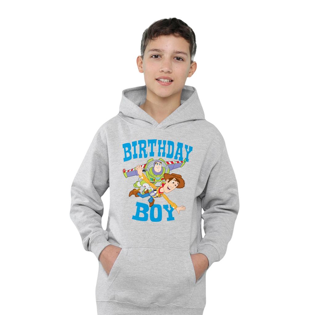 Toy Story Childrens/Kids Birthday Boy Woody & Buzz Lightyear Heather Hoodie