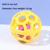 Игрушка для питомца Полый мяч с колокольчиком Интерактивная игрушка для собаки Тренировка апортировки Включает колокольчик Инструмент для снятия скуки у собаки