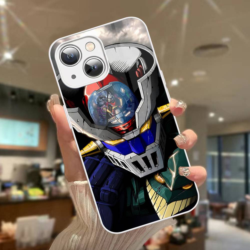 Закаленное стекло UFO Robot G-Grendizeres для iPhone 14 13 12 11 Pro Mini XS MAX 14Plus X XS XR Чехол