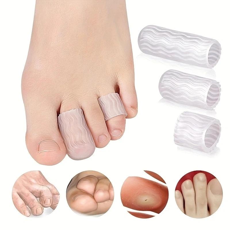 1Pair Gel Toe Guards Cap Protector Toe Finger Caps Covers Sleeves Protects Corn Callus Blister