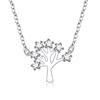 Snowflake Wishing Small Tree Necklace Necklace Inlaid with Diamond Student Women's Pendant Christmas Gift
