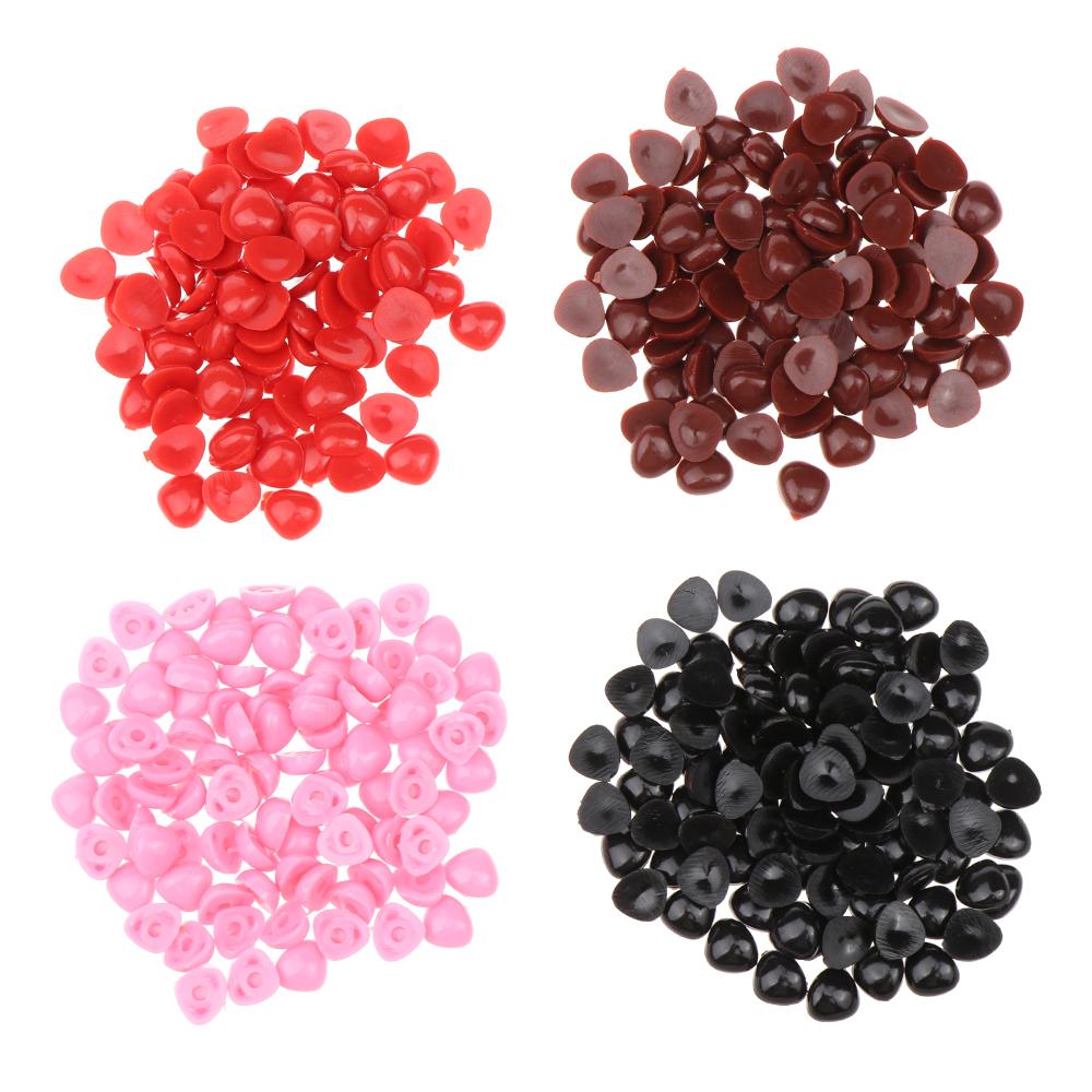 100pcs New DIY Tool Bear Buttons Doll Noses Dolls Accessories Safety Parts Triangle Nose