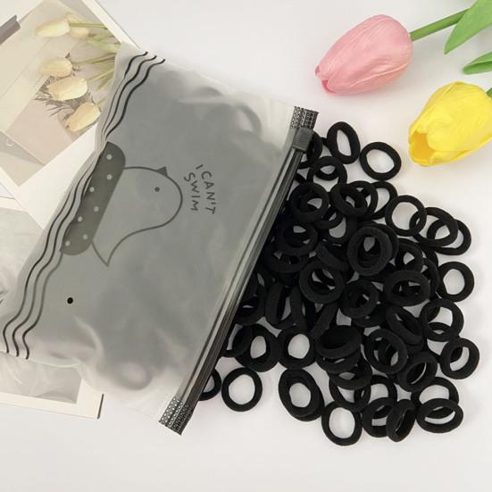 100Pcs Colorful Hair Ties Gentle Towel Ring Material Elastic Bands Hair Rings Styling Lightweight Versatile Accessories